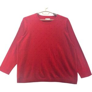 Croft & Barrow Sweater Burnt‎ Orange 2X